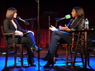 Host Ophira Eisenberg sits down for a chat with this week's Ask Me Another VIP, Keli Goff, on stage at The Bell House in Brooklyn, NY. Host Ophira Eisenberg sits down for a chat with this week's Ask Me Another VIP, Keli Goff, on stage at The Bell House in Brooklyn, NY.